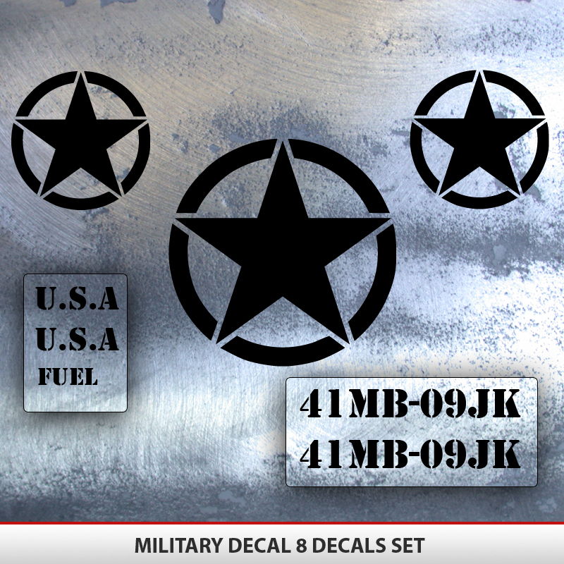 Military jeep decals #3