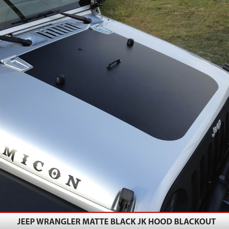 Jeep Wrangler JK Blackout Hood 2007-2017