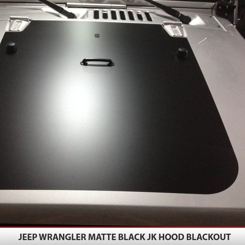 Dekor Aufkleber Motorhaube Rugged Ridge Vinyl Hood Black Out Jeep Wrangler  JK JKU ab 07