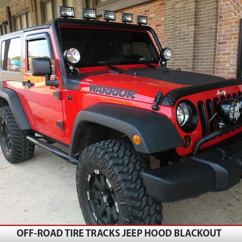 Jeep Wrangler JK Blackout Hood 2007-2017 | AlphaVinyl