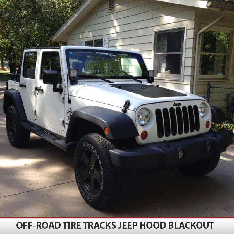 Jeep Wrangler JK Blackout Hood 2007-2017