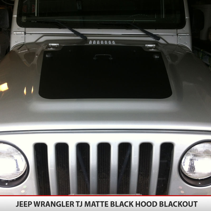 Hood Blackout Vinyl Decal for Jeep Wrangler TJ 97-06 - AlphaVinyl