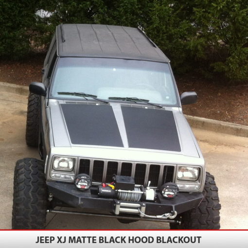 Jeep Cherokee XJ Blackout Hood AlphaVinyl