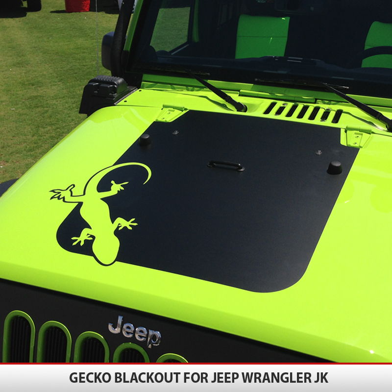 Gecko Jeep Wrangler JK Blackout | AlphaVinyl