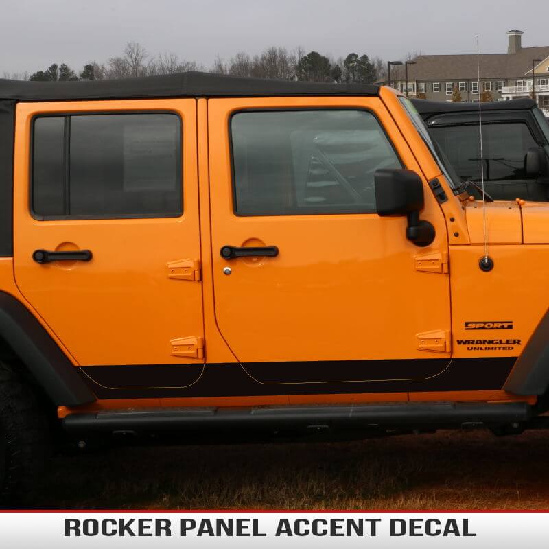 Rocker Panel Accent Decal JK 2Dr/4Dr | AlphaVinyl