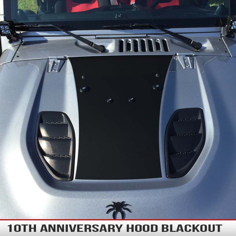 10TH Anniversary Wrangler Hood Blackout | AlphaVinyl