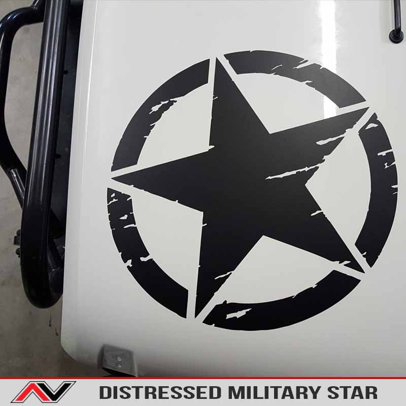 Distressed U.S. Army Star Sticker