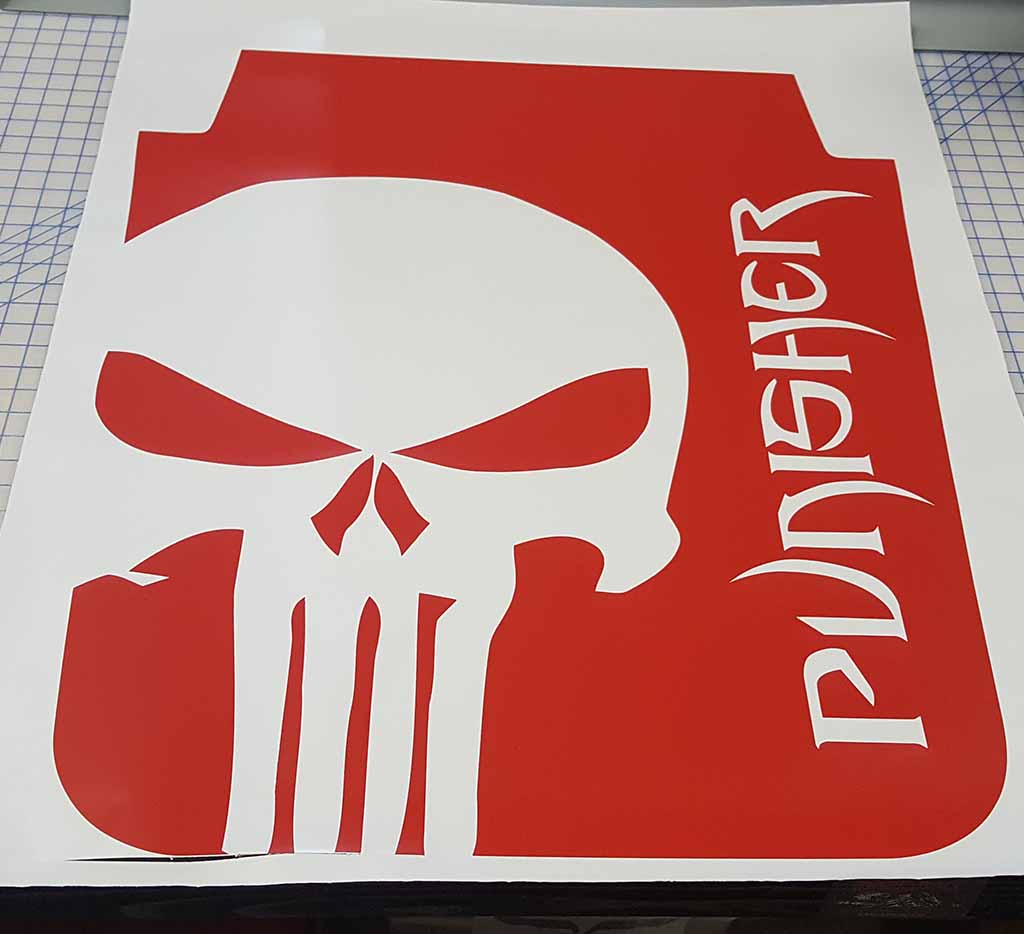 Custom Punisher Hood Blackout Jk Tj Yj Kl