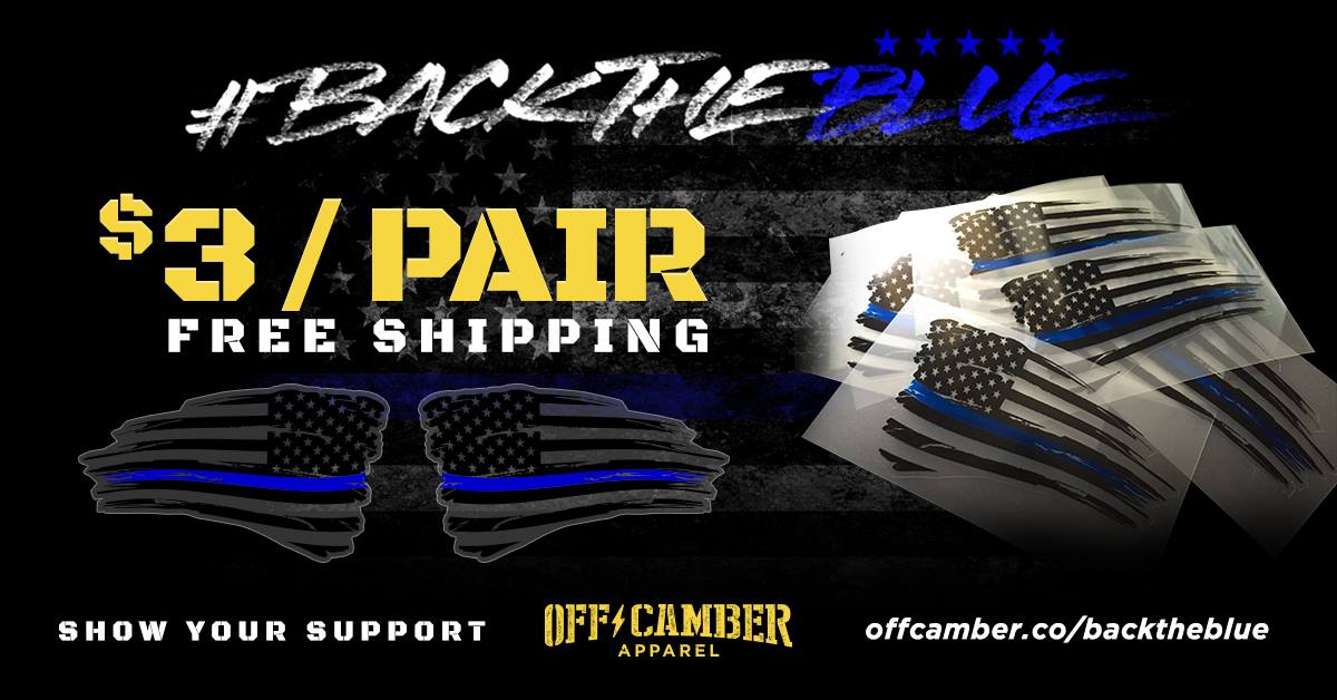 Blue Lives Matter Leo Support Blue Stripe Usa Flag Support Police Decals