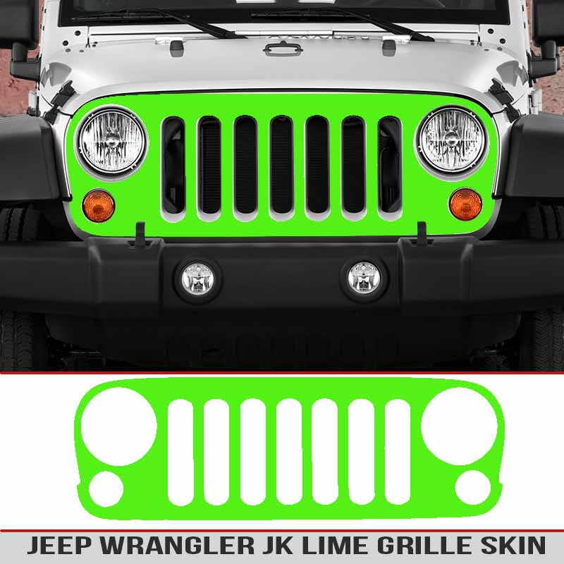 lime-jeep-wrangler-jk-grille-skin-breastcancer-awareness-girl-jeep-decal |  AlphaVinyl