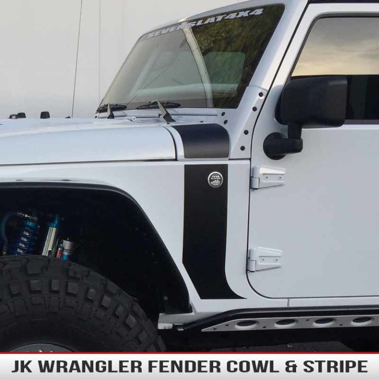 Wrangler JK Hood Cowl & Stripe AlphaVinyl