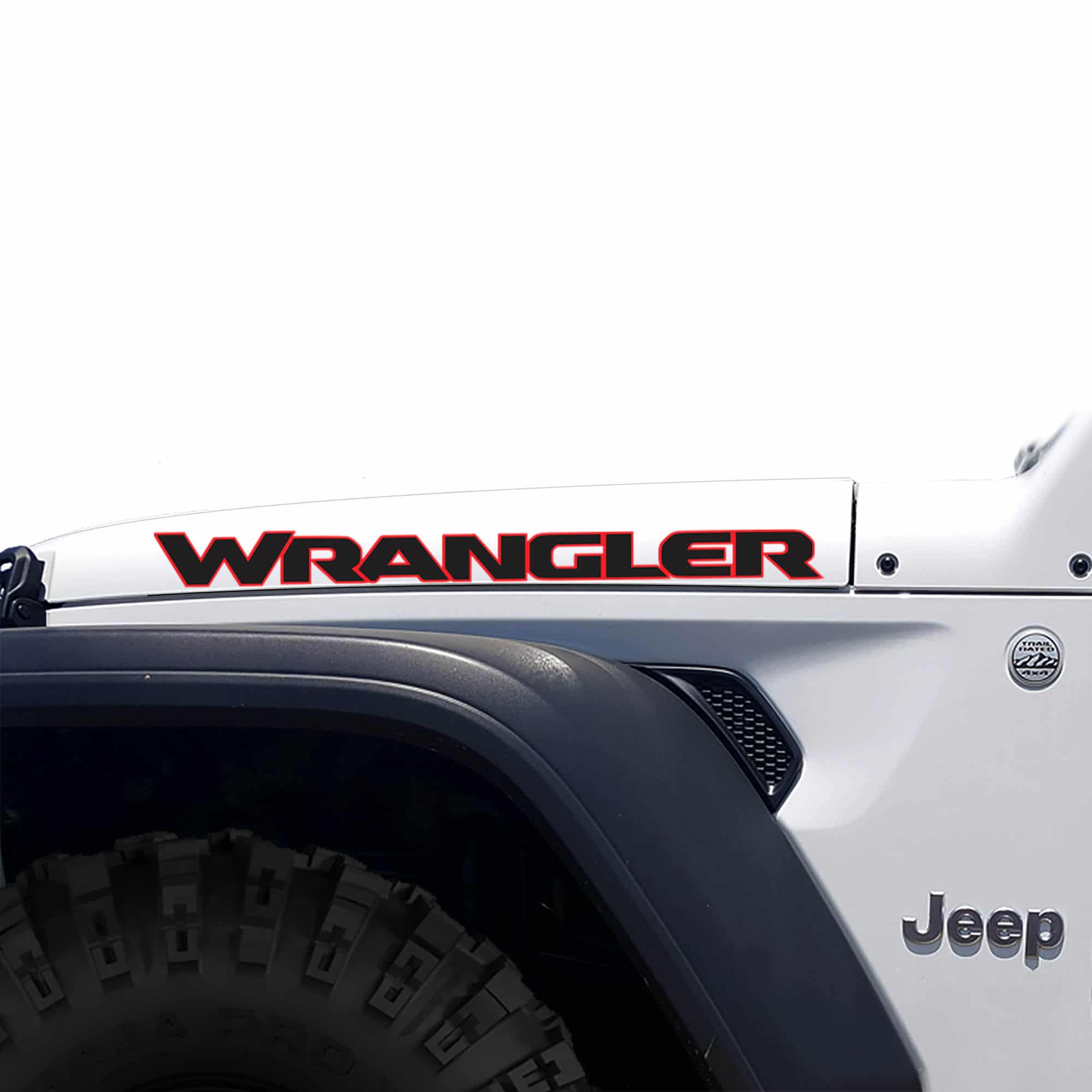 jeep-wrangler-hood-decal-10A-red-black-two-color-JL-jk-tj-yj | AlphaVinyl