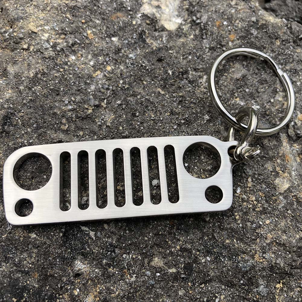 D-Ring Jeep Grille Keychain | AlphaVinyl