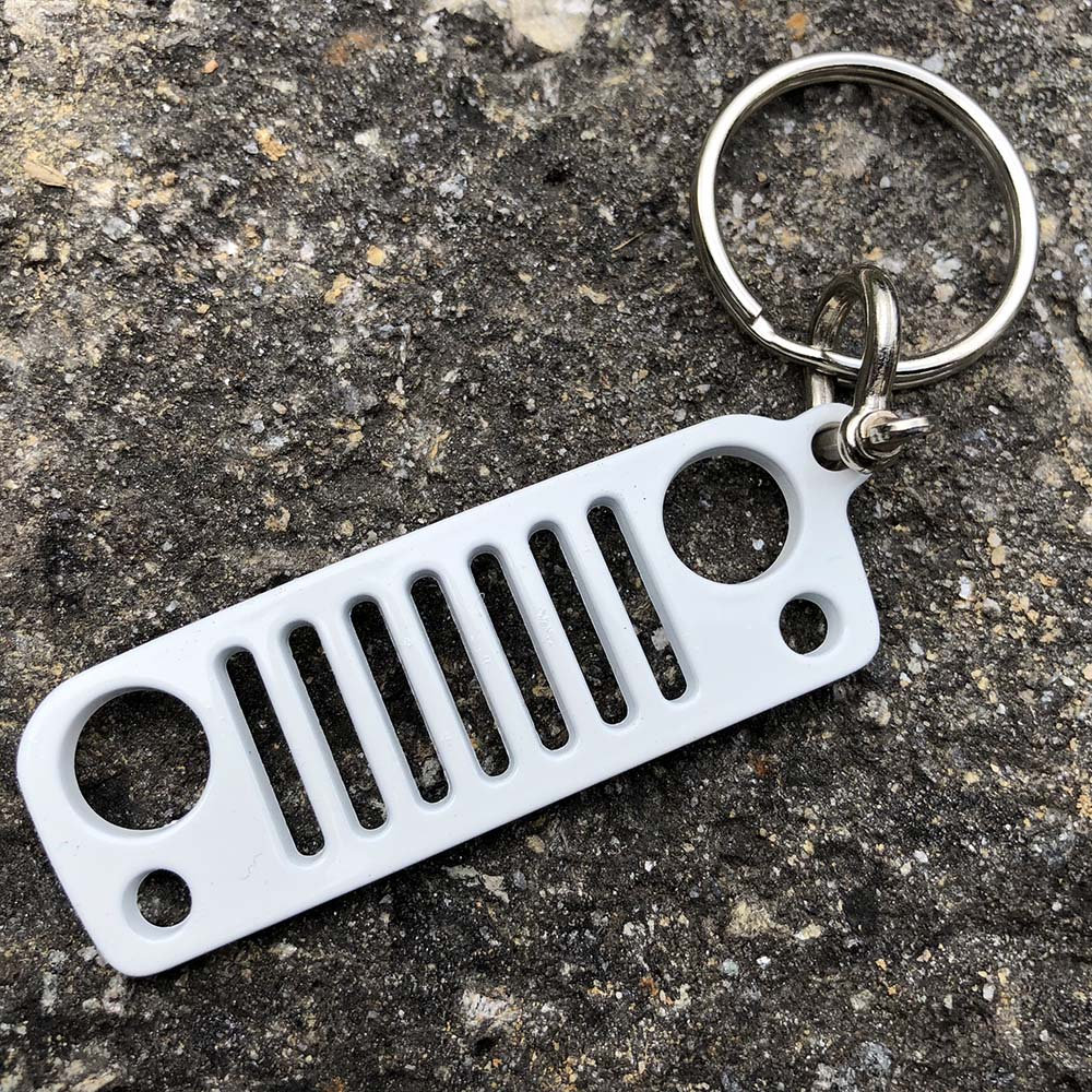 D-Ring Jeep Grille Keychain | AlphaVinyl