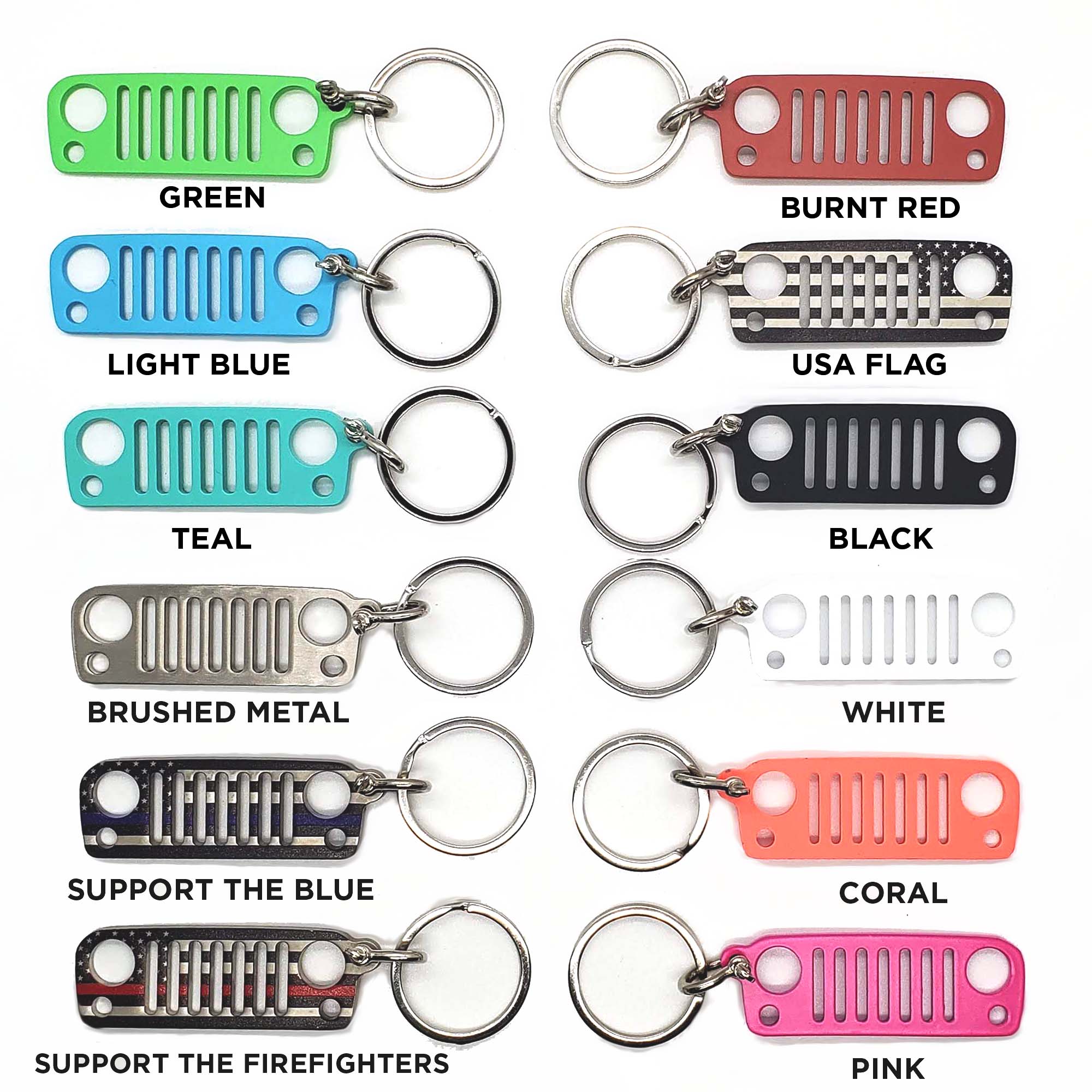 jeep-keychain-grills-multicolor-jk-tj-jl-jeep-gear